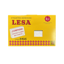 Etiqueta Adhesiva #11 (15 mm) Blanca 20 Hojas con 42 (1680) | Lesa 2-511BL