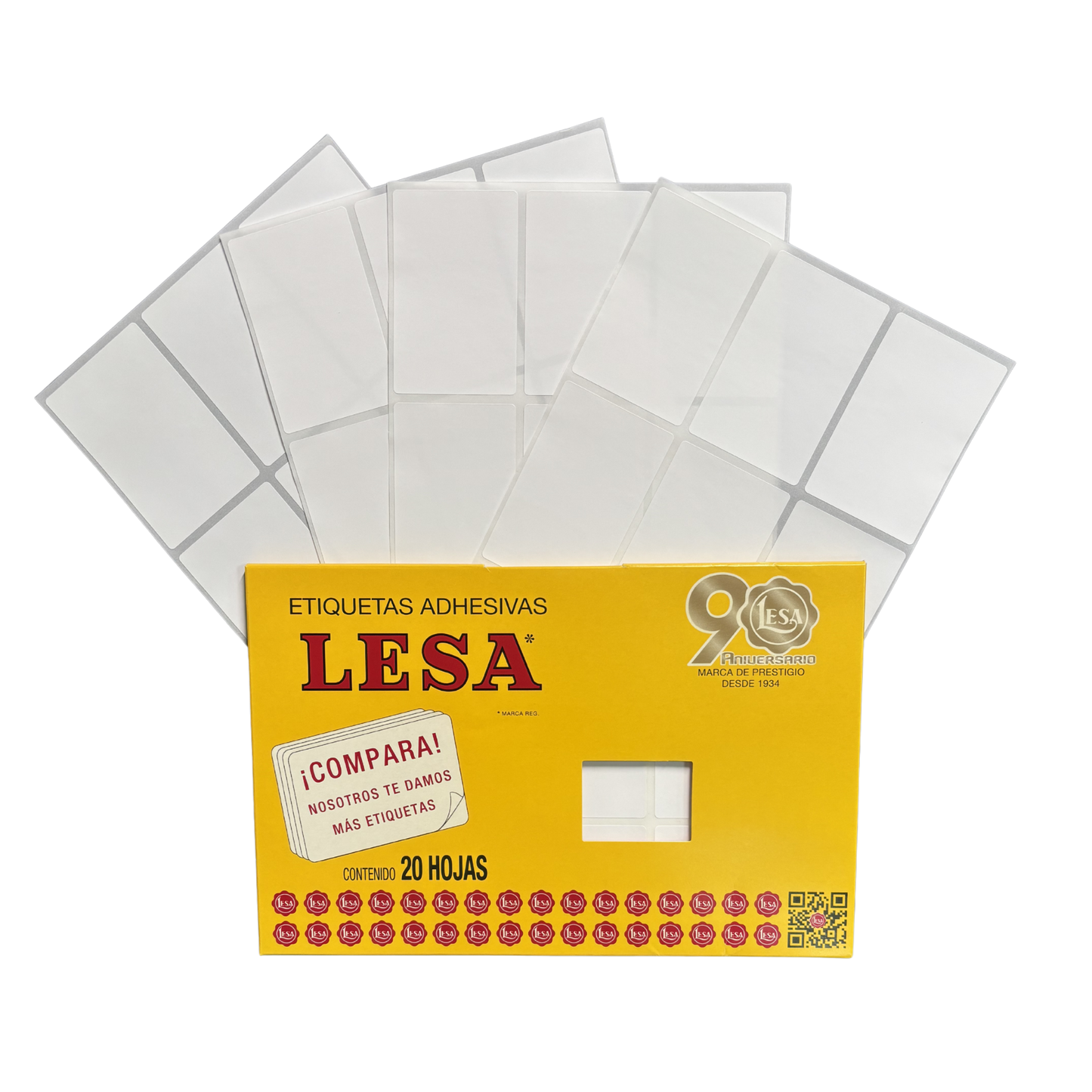 Etiqueta Adhesiva #13 (69 x 44 mm) 12 Hojas con 9 (108) | Lesa 2-513