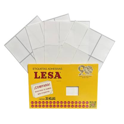 Etiqueta Adhesiva #13 (69 x 44 mm) 12 Hojas con 9 (108) | Lesa 2-513
