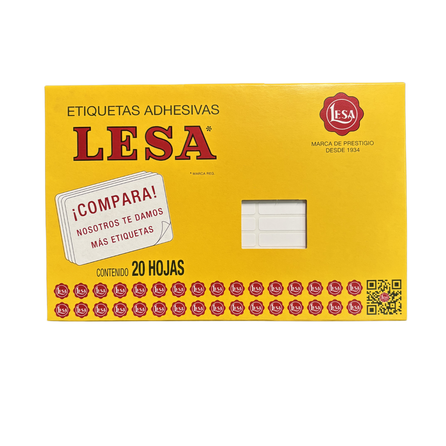 Etiqueta Adhesiva #14 (38 x 08 mm) Blanca 20 Hojas con 70 (1440) | Lesa 2-514BL