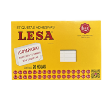 Etiqueta Adhesiva #14 (38 x 08 mm) Blanca 20 Hojas con 70 (1440) | Lesa 2-514BL