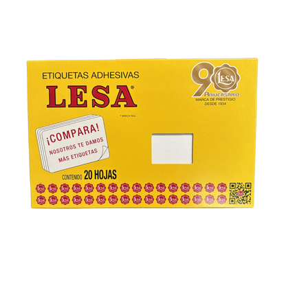 Etiqueta Adhesiva #17 (51 x 07 mm) Blanca 20H C/80 (1600) | LESA 2-517BL