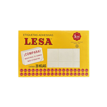 Etiqueta Adhesiva #23 (44 x 44 mm) Blanca 20 Hojas con 12 (240) | Lesa 2-523BL