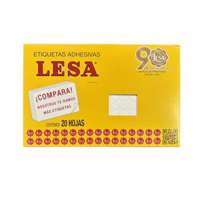 Etiqueta #10 de 10 mm 12 Hojas con 176 | LESA