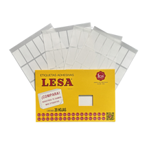 Etiqueta Adhesiva #15 (47 x 21 mm) 12 Hojas con 24 (288) | Lesa 2-515