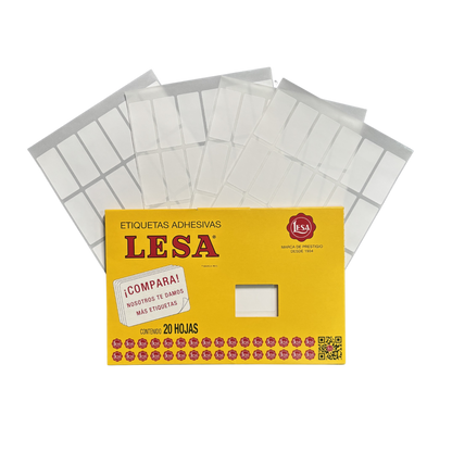 Etiqueta Adhesiva #15 (47 x 21 mm) 12 Hojas con 24 (288) | Lesa 2-515