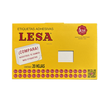 Etiqueta Adhesiva #15 (47 x 21 mm) 12 Hojas con 24 (288) | Lesa 2-515