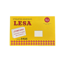 Etiqueta Adhesiva #16 (49 x 33 mm) 12 Hojas con 16 (192) | LESA 2-516