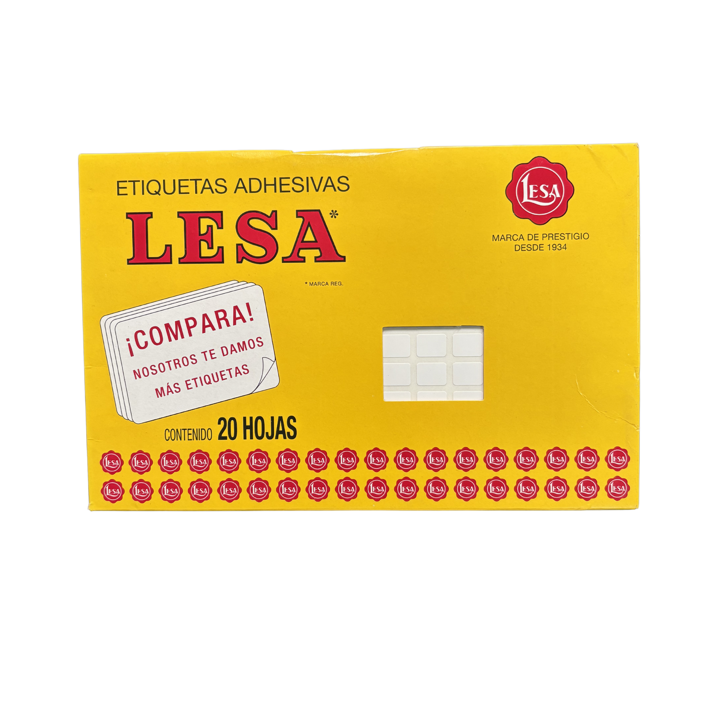 Etiqueta Adhesiva #1  12 x 09 mm 12 Hojas con 180 |  LESA 2-501