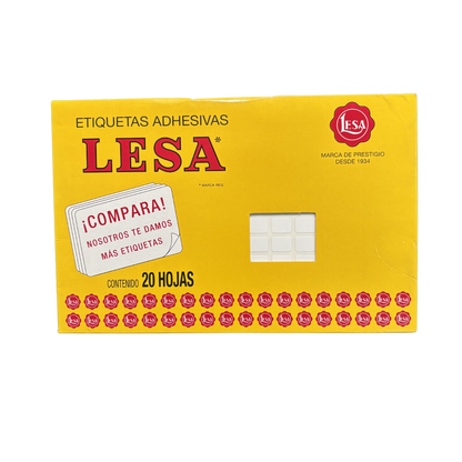 Etiqueta Adhesiva #1  12 x 09 mm 12 Hojas con 180 |  LESA 2-501