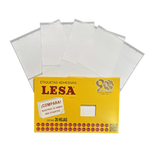 Etiqueta Adhesiva #20 (102 x 20 mm) 12 Hojas con 14 (168) | Lesa 2-520