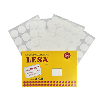 Etiqueta Adhesiva #22 (32 mm) 12 Hojas con 24 (288) | Lesa 2-522