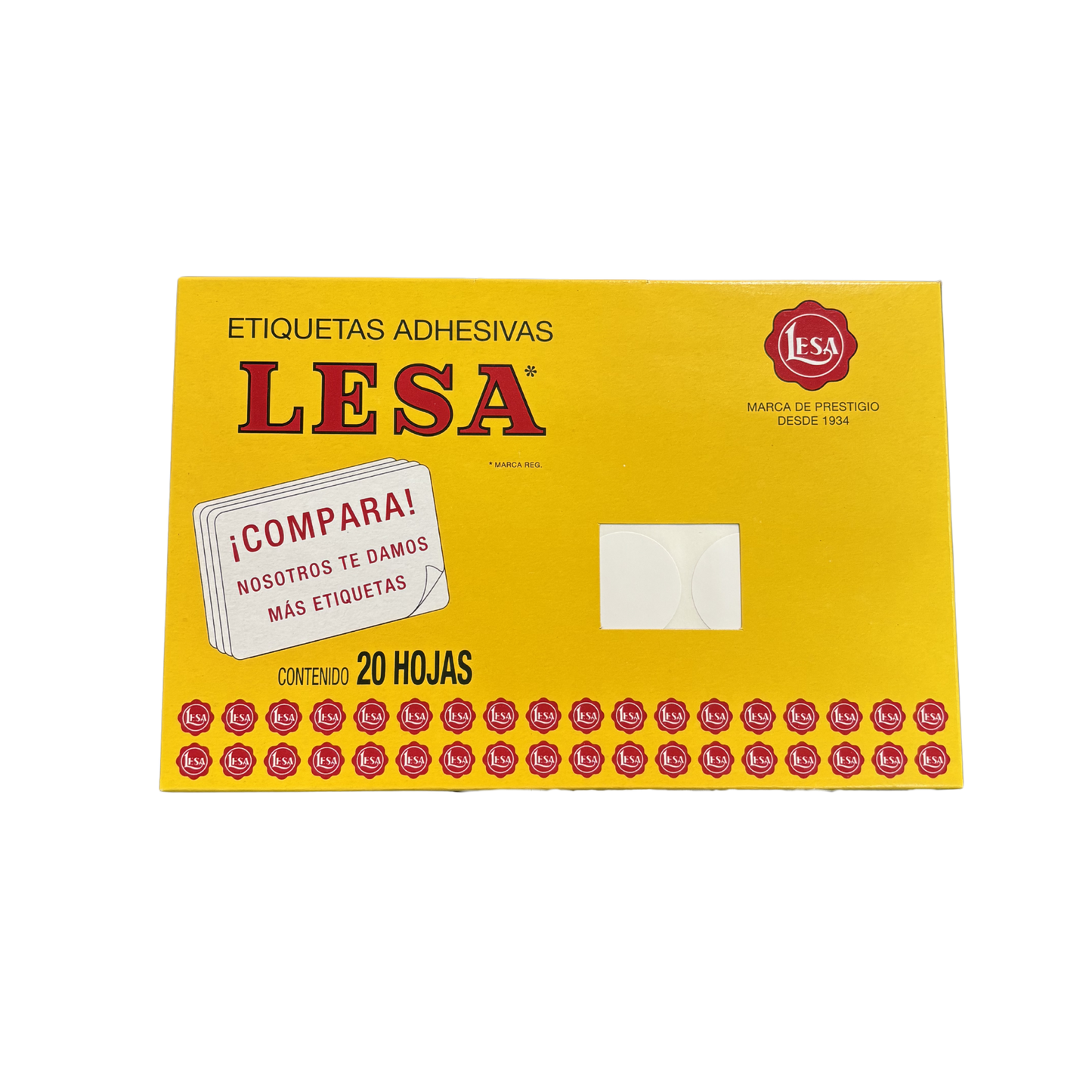 Etiqueta Adhesiva #22 (32 mm) 12 Hojas con 24 (288) | Lesa 2-522