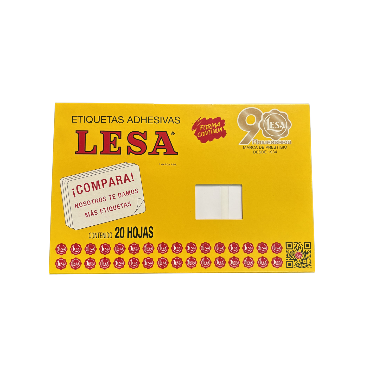 Etiqueta Adhesiva #24 (32 x 64 mm) 12 Hojas con 12 (144) | Lesa 2-524