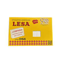 Etiqueta Adhesiva #24 (32 x 64 mm) 12 Hojas con 12 (144) | Lesa 2-524