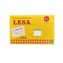 Etiqueta Adhesiva #3 (18 x 18 mm) 12 Hojas con 77 |  LESA 2-503