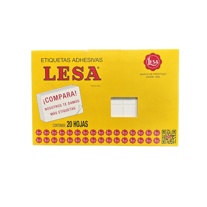 Etiqueta Adhesiva #3 (18 x 18 mm) 12 Hojas con 77 |  LESA 2-503