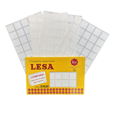 Etiqueta Adhesiva #5 (25 x 25 mm) 12 Hojas con 40 (480) |  LESA 2-505