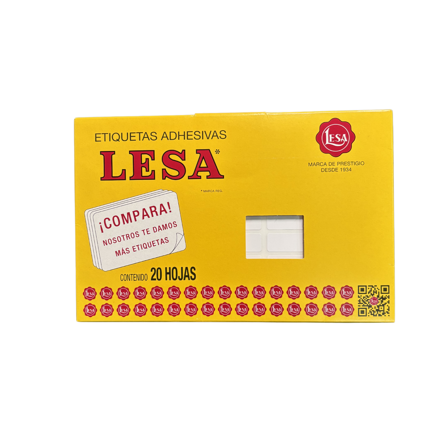 Etiqueta Adhesiva #6 (38 x 13 mm) 12 Hojas con 45 (540) |  LESA