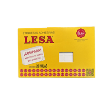 Etiqueta Adhesiva #6 (38 x 13 mm) 12 Hojas con 45 (540) |  LESA