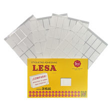 Etiqueta Adhesiva #7 (38 x 21 mm) 12 Hojas con 30 (360) |  LESA 2-507