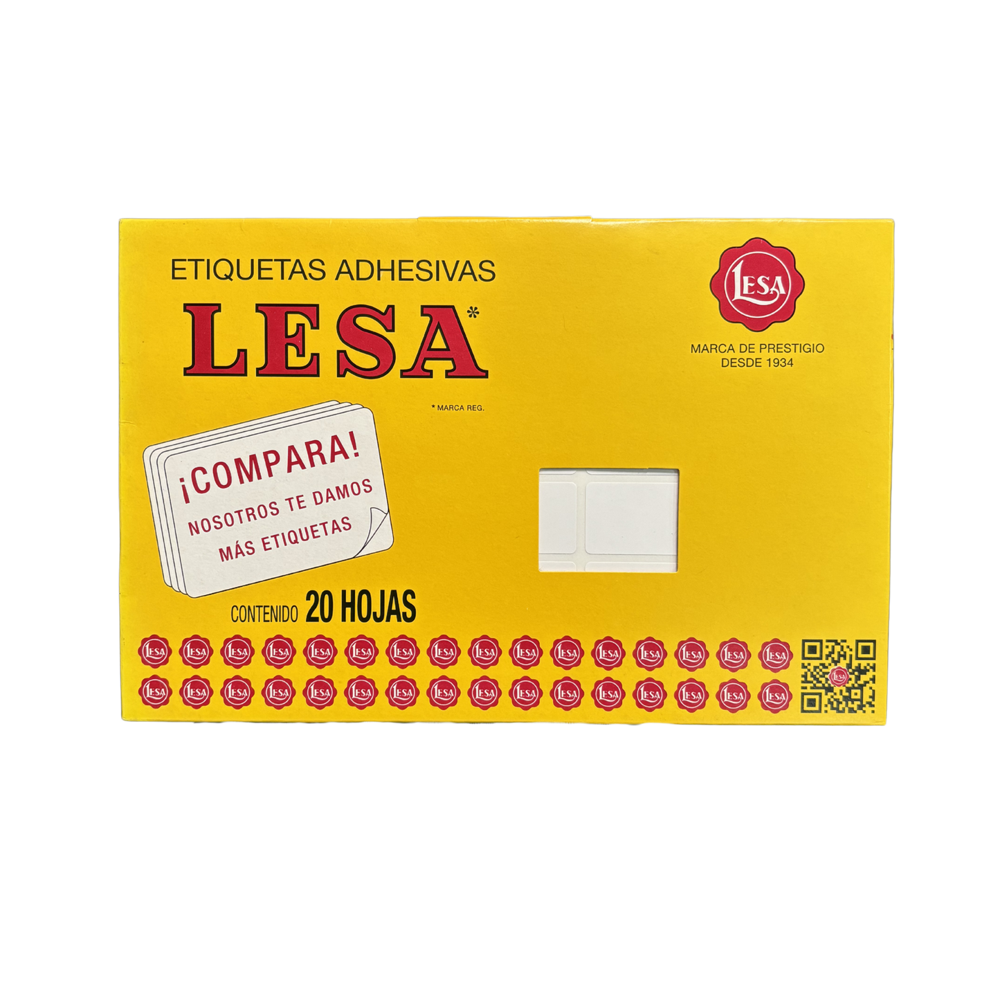 Etiqueta Adhesiva #7 (38 x 21 mm) 12 Hojas con 30 (360) |  LESA 2-507