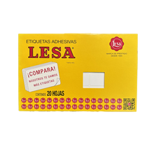 Etiqueta Adhesiva #7 (38 x 21 mm) 12 Hojas con 30 (360) |  LESA 2-507