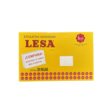 Etiqueta Adhesiva #8 (24 x 13 mm) 12 Hojas con 72 (864) | Lesa 2-508