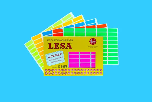 Etiqueta Adhesiva #6 (38 x 13 mm) 12 Hojas con 45 (540) |  LESA