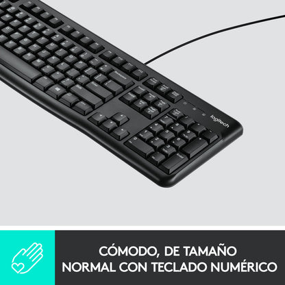 Teclado K120 Estandar Usb Negro Logitech 920 004422