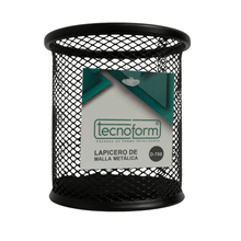 Lapicero Cílindrico de Malla Metálica | Tecnoform D-700