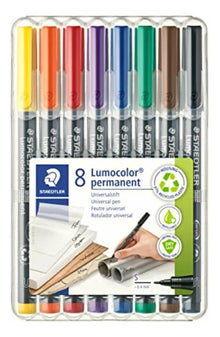 Marcador Lumocolor Permanent M C/8 | Staedtler 317-WP8