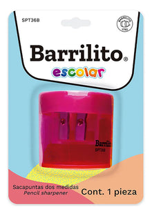 Sacapuntas Doble con Deposito y Tapa | Barrilito SPT36B