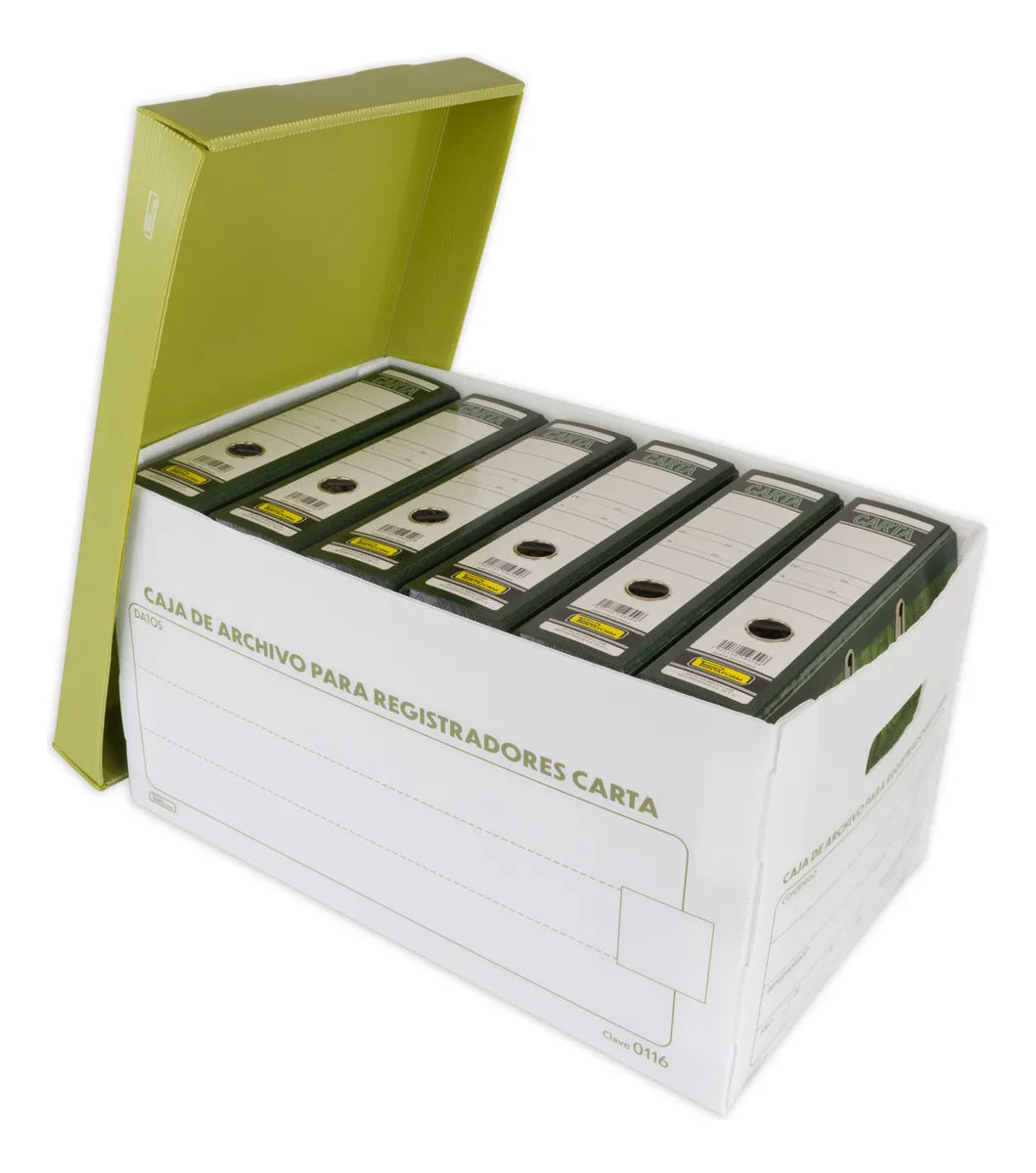 Caja De Plastico Para Archivo Permanente Registrador Carta Regicaja Printaform 0116