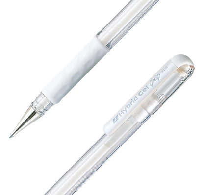 Boligrafo Hybrid Gel Grip Metallic 0.8 Mm Plata - PENTEL K118-Z
