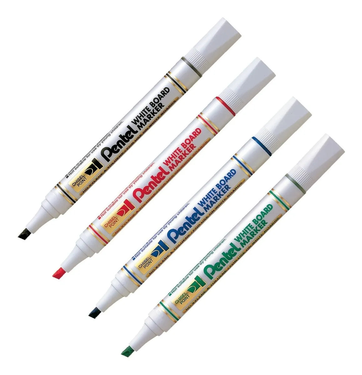 Marcador Whiteboard Marker con 4 | Pentel MW86-4