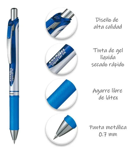 Bolígrafo Tinta Gel Energel Deluxe RTX 0.7 mm | Pentel Bl77C