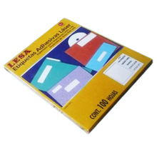 Etiqueta Adhesiva Laser/Inkjet Carta (8-1/2 x 11 in) Blanca C/100H | Lesa LC100