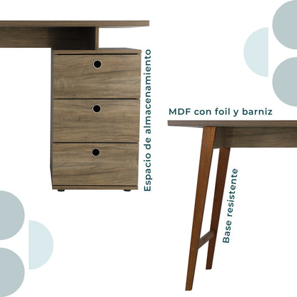 Escritorio con Cajonera Milano | Mobilek