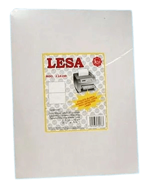 Etiqueta Adhesiva Laser/Inkjet Media Carta Blanca 100 Hojas C/2 | Lesa LE200