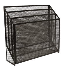 Revistero Clasificador Triple Negro | Mesh 38295