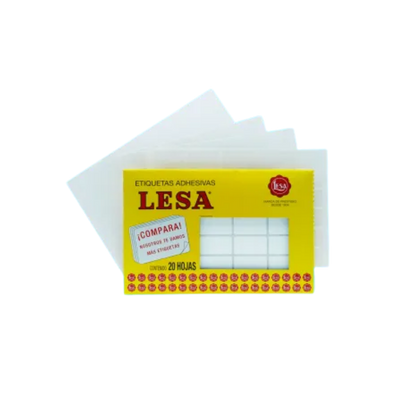 Etiqueta Adhesiva #7 (38 x 21 mm) 12 Hojas con 30 (360) |  LESA 2-507