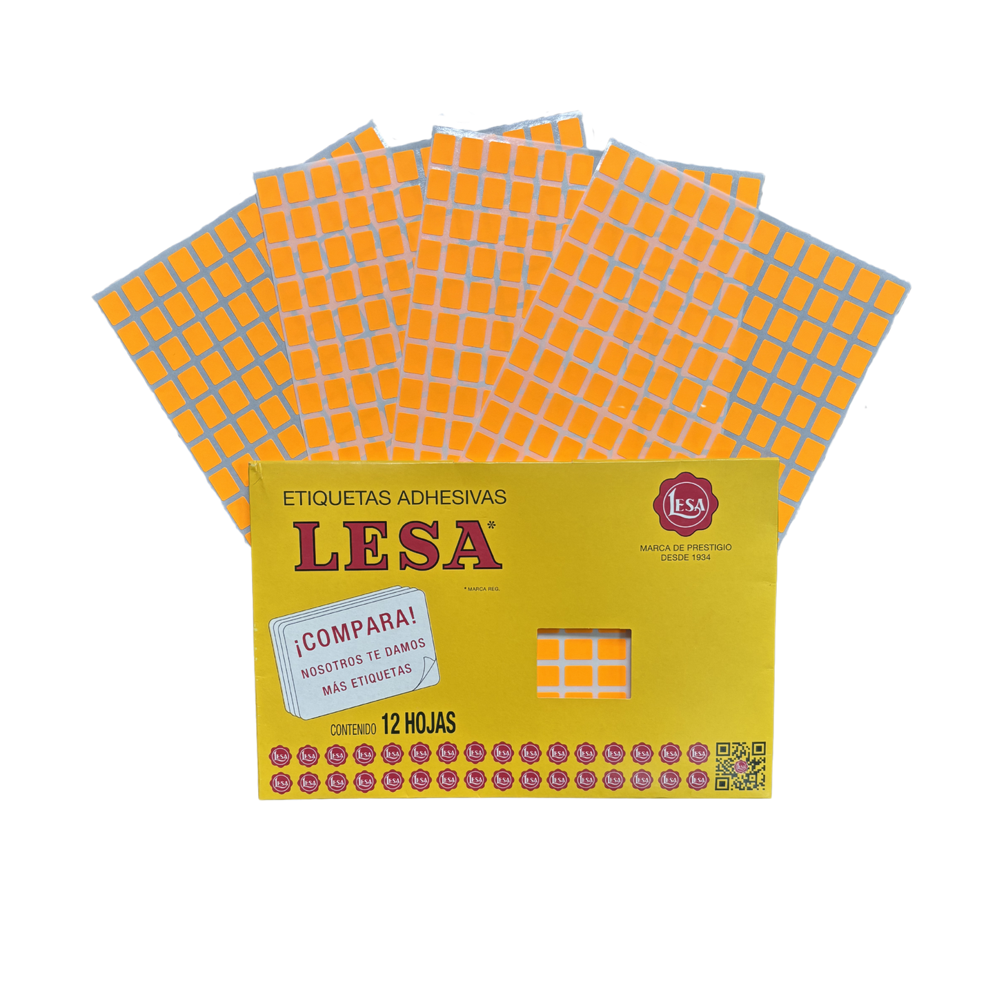 Etiqueta Adhesiva #1  12 x 09 mm 12 Hojas con 180 |  LESA 2-501