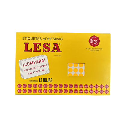 Etiqueta #10 de 10 mm 12 Hojas con 176 | LESA