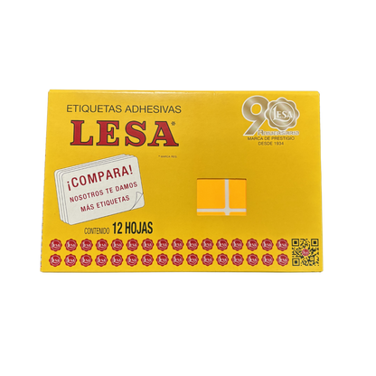 Etiqueta Adhesiva #13 (69 x 44 mm) 12 Hojas con 9 (108) | Lesa 2-513