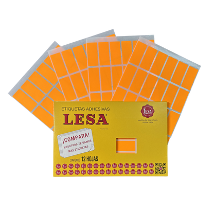 Etiqueta Adhesiva #15 (47 x 21 mm) 12 Hojas con 24 (288) | Lesa 2-515