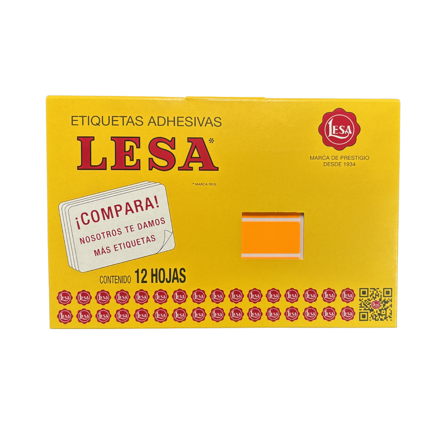 Etiqueta Adhesiva #15 (47 x 21 mm) 12 Hojas con 24 (288) | Lesa 2-515