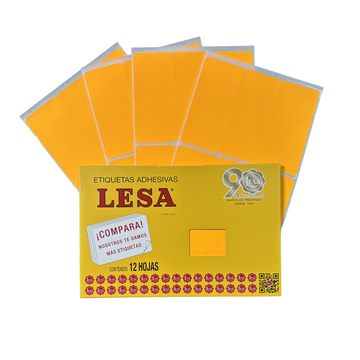 Etiqueta Adhesiva #19 (101 x 46 mm) 12 Hojas con 6 (72) | Lesa 2-519