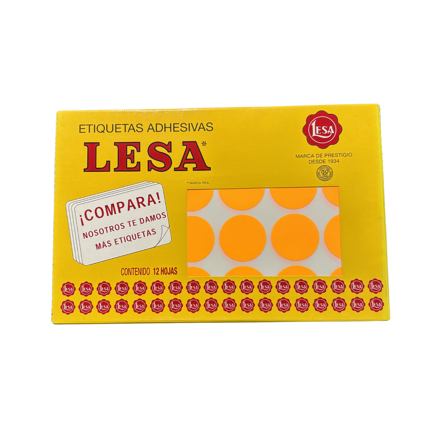 Etiqueta Adhesiva #22 (32 mm) 12 Hojas con 24 (288) | Lesa 2-522