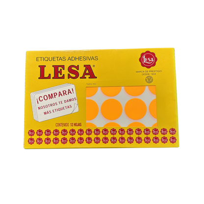 Etiqueta Adhesiva #22 (32 mm) 12 Hojas con 24 (288) | Lesa 2-522
